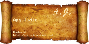 Agg Judit névjegykártya